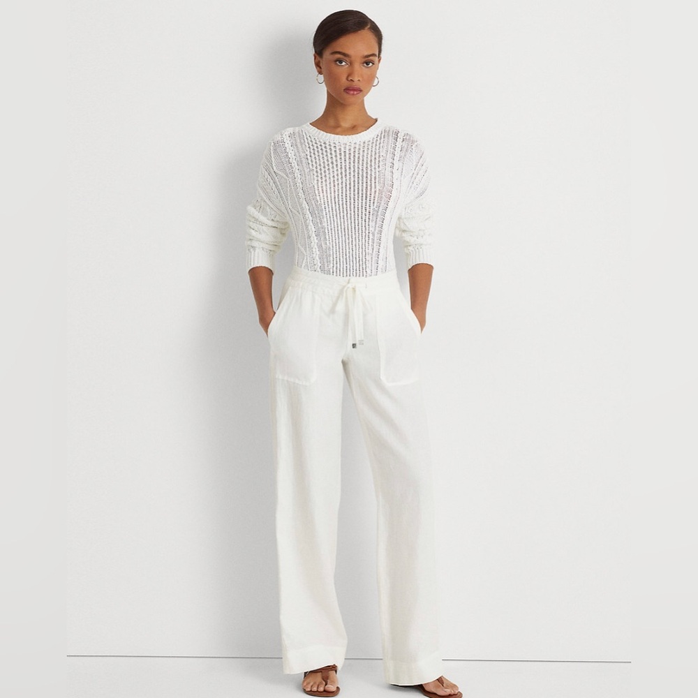 Ralph Lauren Drawstring Linen Pants